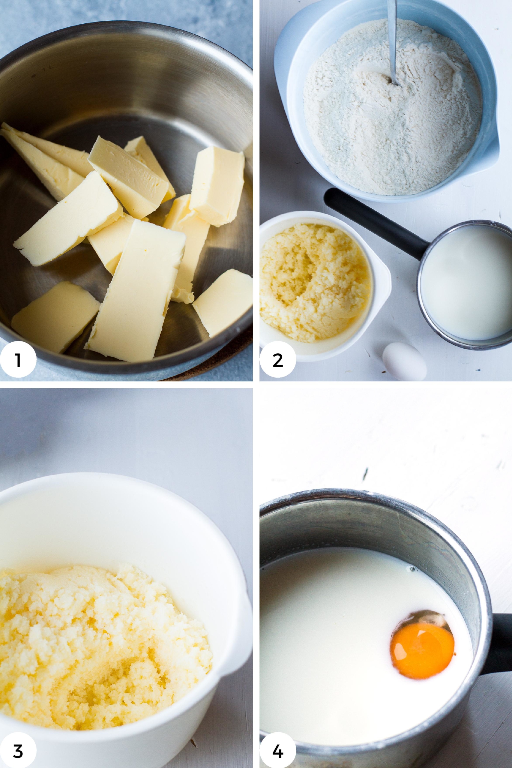 Steps to cream the sugar and butter.