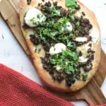 Middle Eastern Flatbread with Spiced Beef and Mint