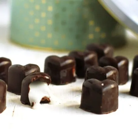 Dark Chocolates with Peppermint