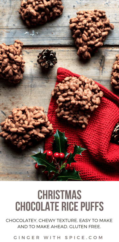 Easy Christmas Chocolate Rice Puffs