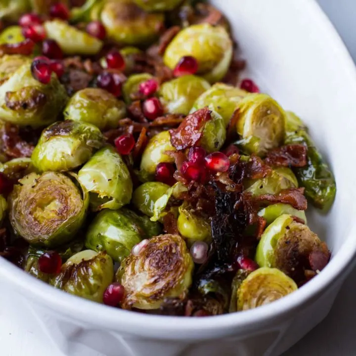 Honey Balsamic Baked Brussels Sprouts