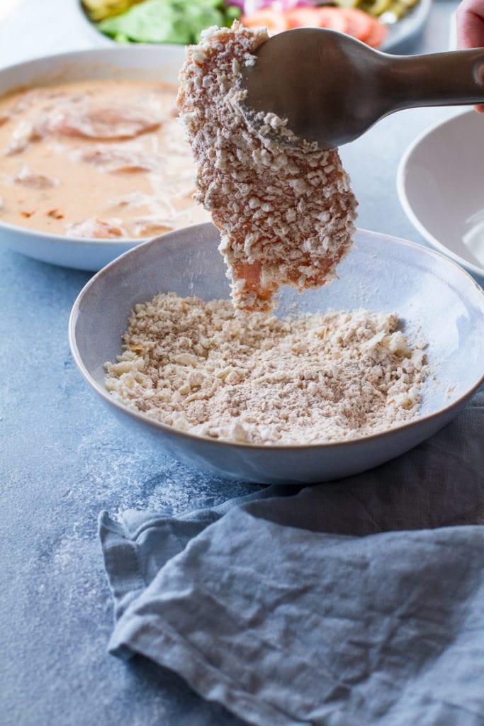 Crispy Panko Chicken Burger with Honey Mustard Ginger with Spice