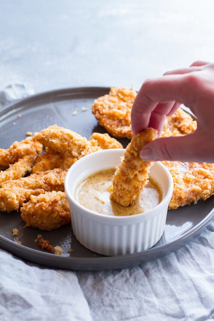 Crispy Panko Chicken Burger with Honey Mustard Ginger with Spice