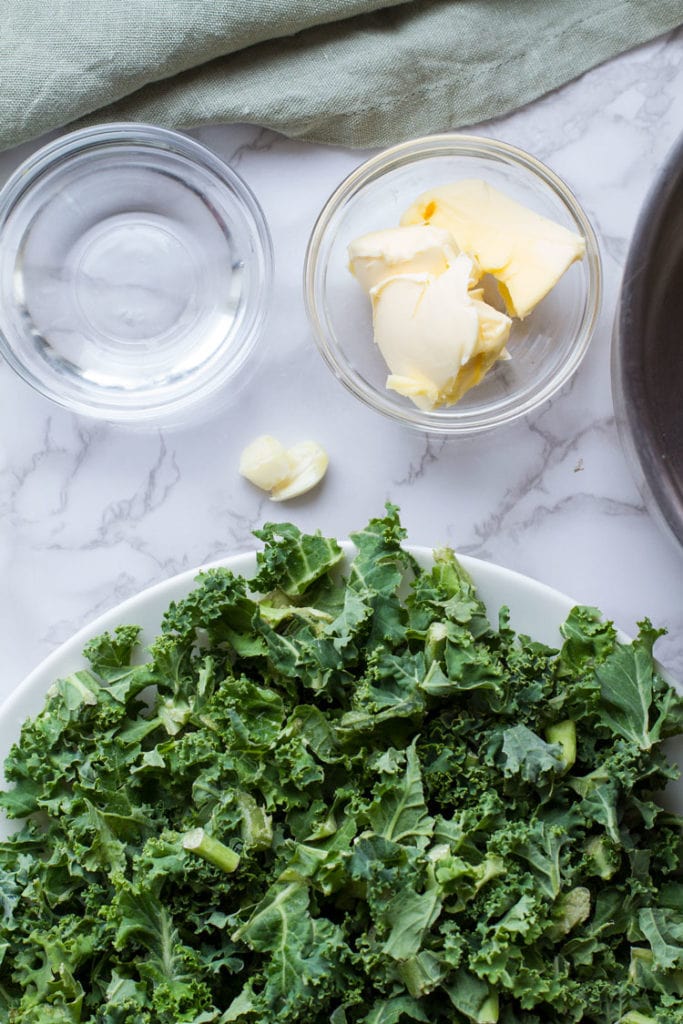 3 Minute Garlic Butter Wilted Kale How to Cook Kale Ginger with Spice