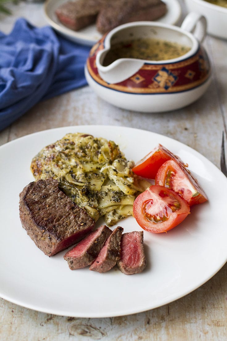 Garlic Rosemary Buttered Steak (How to Cook Steaks) Ginger with Spice