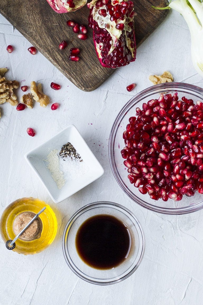 Fennel Grapefruit Salad with Pomegranate Vinaigrette Ginger with Spice