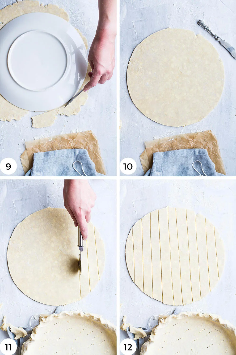 Steps to make the lattice top.