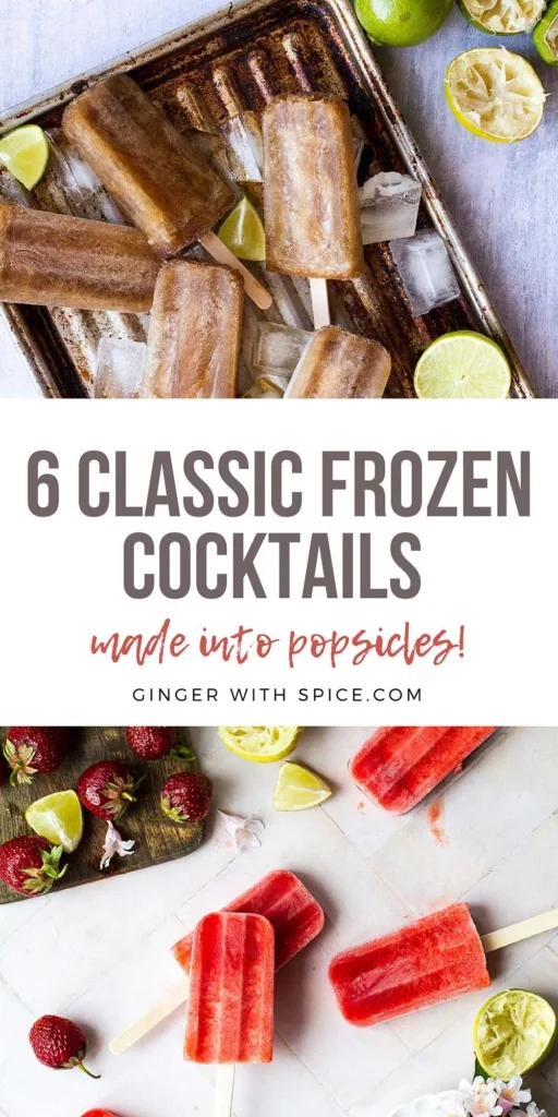 Long Pinterest pin for all alcoholic popsicles.