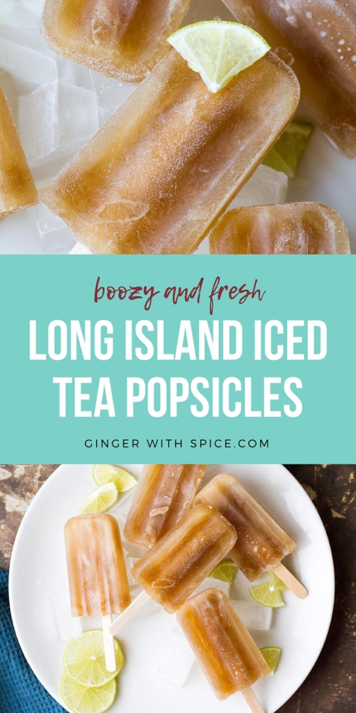 Pinterest pin for Long Island Iced Tea popsicles.