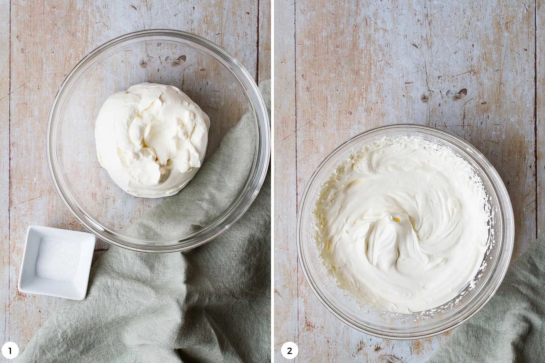 How to whip sour cream.
