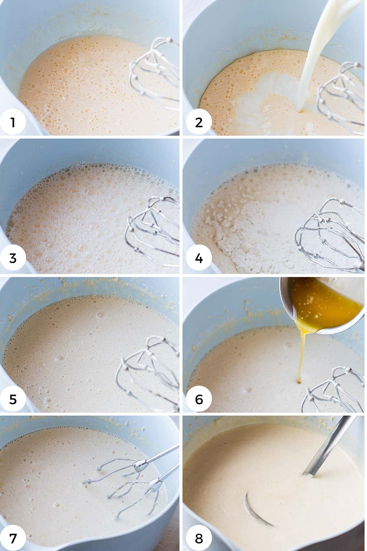 How to make the batter.