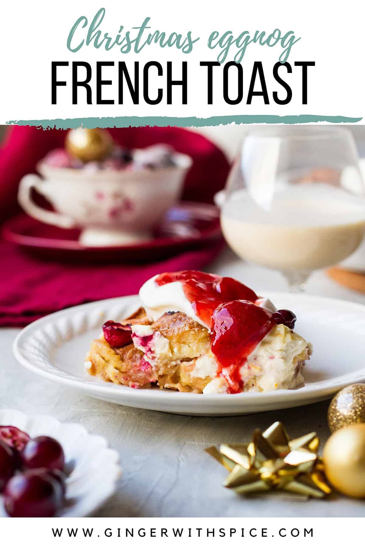 Donner's Croissant French Toast Casserole Ginger with Spice