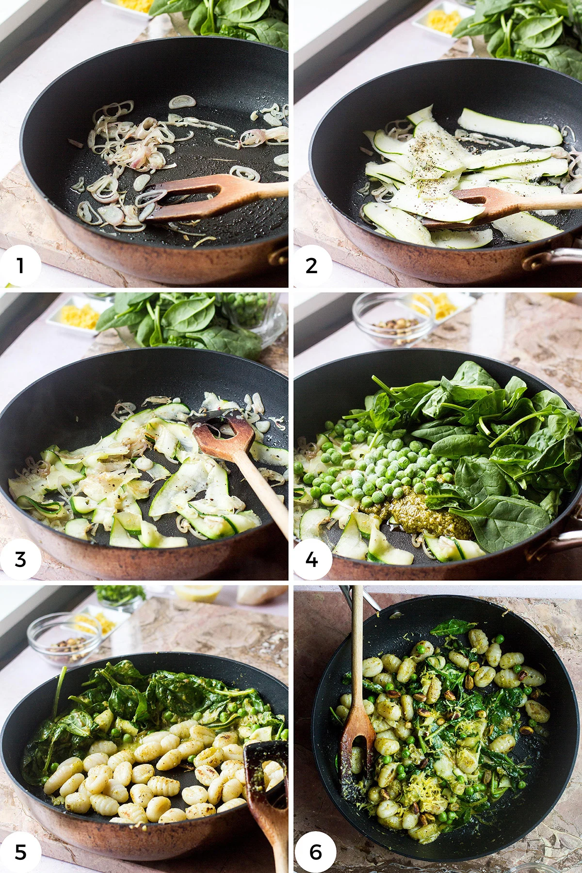 Steps to make the dish.