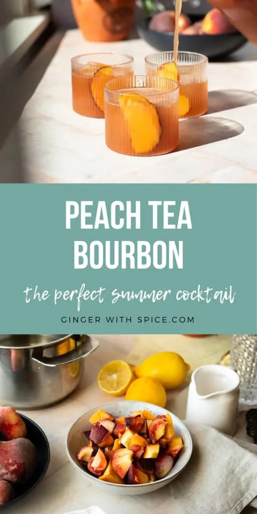 Two images from the post and title text in the middle, Pinterest pin.