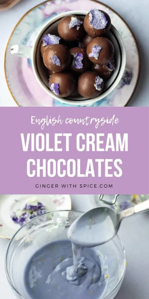 Two images from the post and white text overlay in the middle over a violet colored background. Pinterest pin.