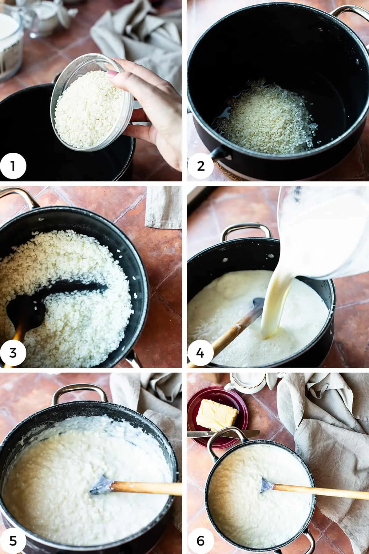 Steps to make Norwegian Rice Porridge.